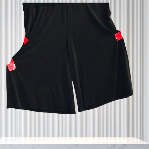 Lane Bryant New w Tags Black Wide Leg Pull-On Cropped Pants Women 22/24 - Picture 8 of 8